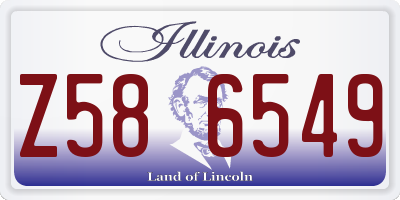 IL license plate Z586549