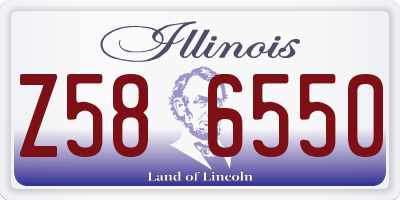 IL license plate Z586550