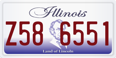 IL license plate Z586551
