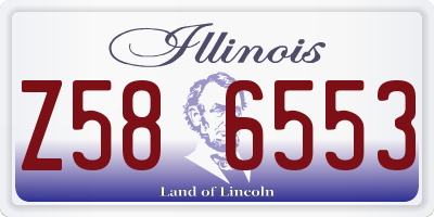 IL license plate Z586553