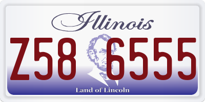 IL license plate Z586555