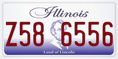 IL license plate Z586556