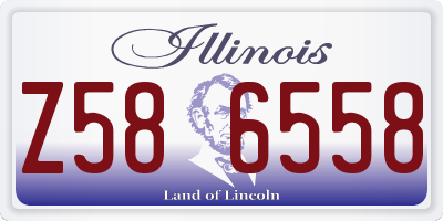 IL license plate Z586558