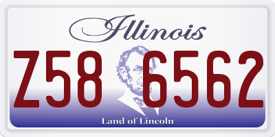 IL license plate Z586562