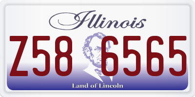 IL license plate Z586565