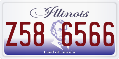 IL license plate Z586566