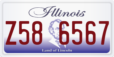IL license plate Z586567