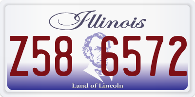 IL license plate Z586572