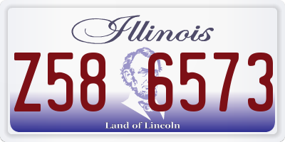IL license plate Z586573