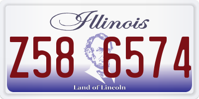 IL license plate Z586574