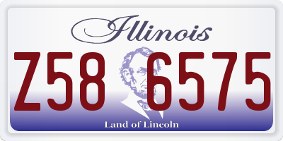 IL license plate Z586575
