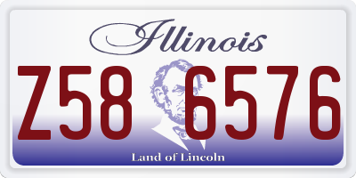 IL license plate Z586576
