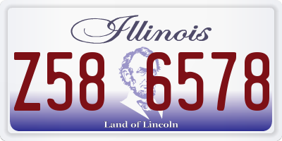 IL license plate Z586578