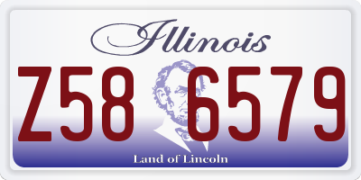 IL license plate Z586579
