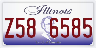 IL license plate Z586585