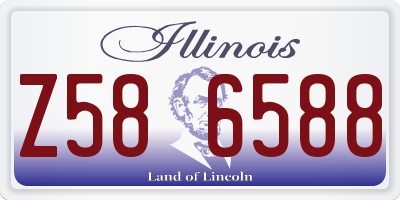 IL license plate Z586588