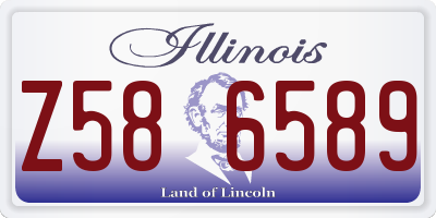 IL license plate Z586589