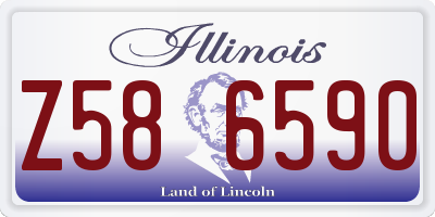 IL license plate Z586590