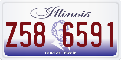 IL license plate Z586591