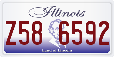 IL license plate Z586592