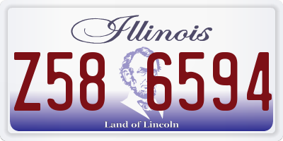 IL license plate Z586594