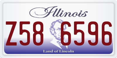 IL license plate Z586596
