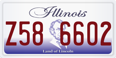 IL license plate Z586602