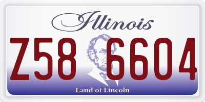 IL license plate Z586604
