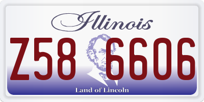 IL license plate Z586606