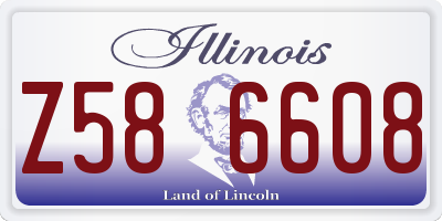 IL license plate Z586608