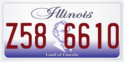 IL license plate Z586610