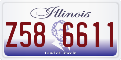 IL license plate Z586611