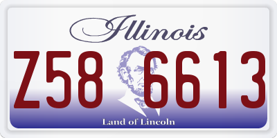 IL license plate Z586613