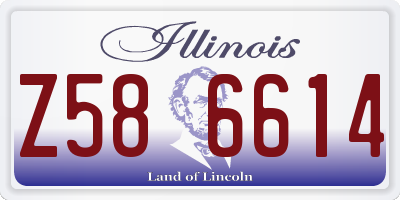 IL license plate Z586614