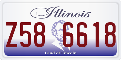 IL license plate Z586618