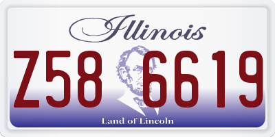 IL license plate Z586619