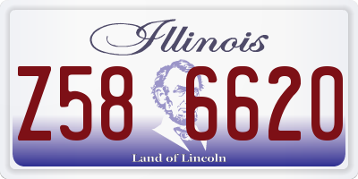 IL license plate Z586620
