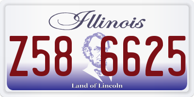 IL license plate Z586625