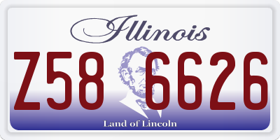 IL license plate Z586626
