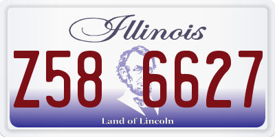 IL license plate Z586627