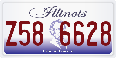 IL license plate Z586628