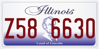 IL license plate Z586630