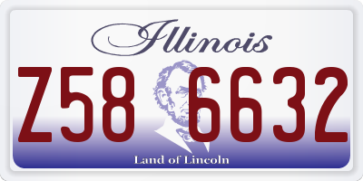 IL license plate Z586632