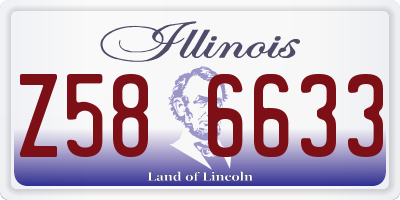IL license plate Z586633