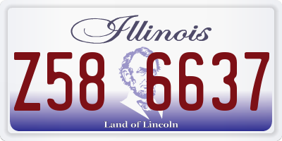 IL license plate Z586637