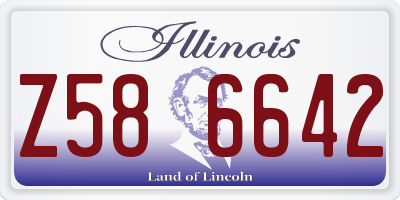 IL license plate Z586642
