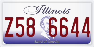 IL license plate Z586644