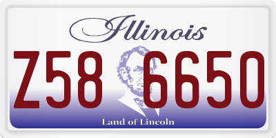IL license plate Z586650