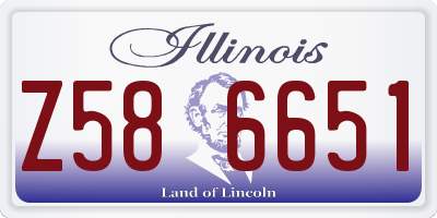 IL license plate Z586651