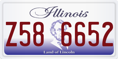 IL license plate Z586652
